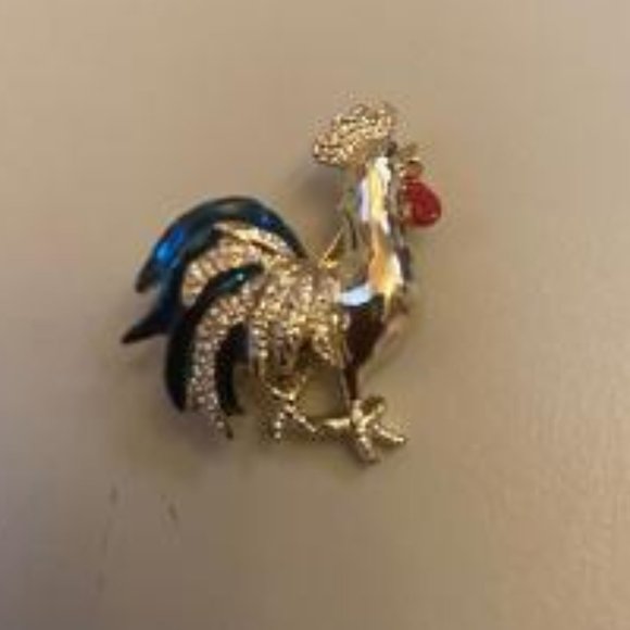 Gerry's Creations Gold Tone Rooster Pin - Picture 1 of 6